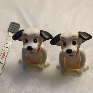 vintage 101 dalmations movie  Puppy Toy Set - Black and White
